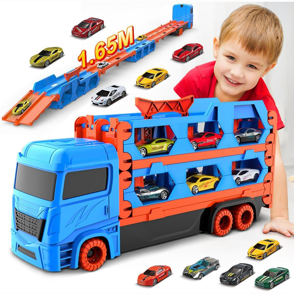 Mega Hauler Truck With Ejection Race Track (Includes Mini Cars)