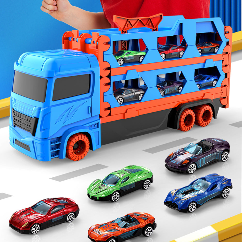 Mega Hauler Truck With Ejection Race Track (Includes Mini Cars)