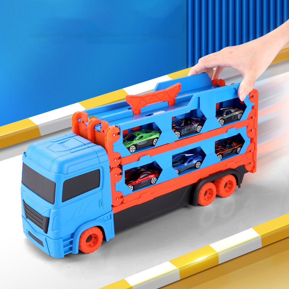 Mega Hauler Truck With Ejection Race Track (Includes Mini Cars)
