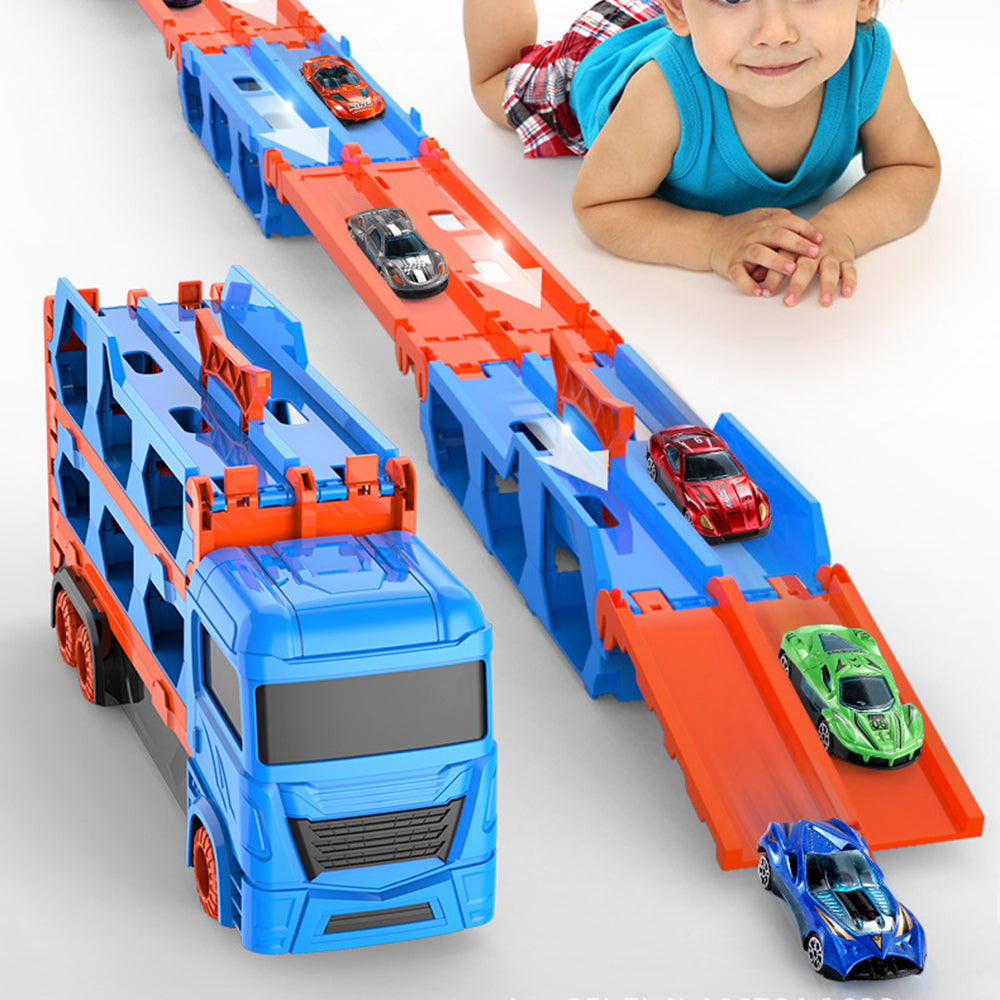 Mega Hauler Truck With Ejection Race Track (Includes Mini Cars)
