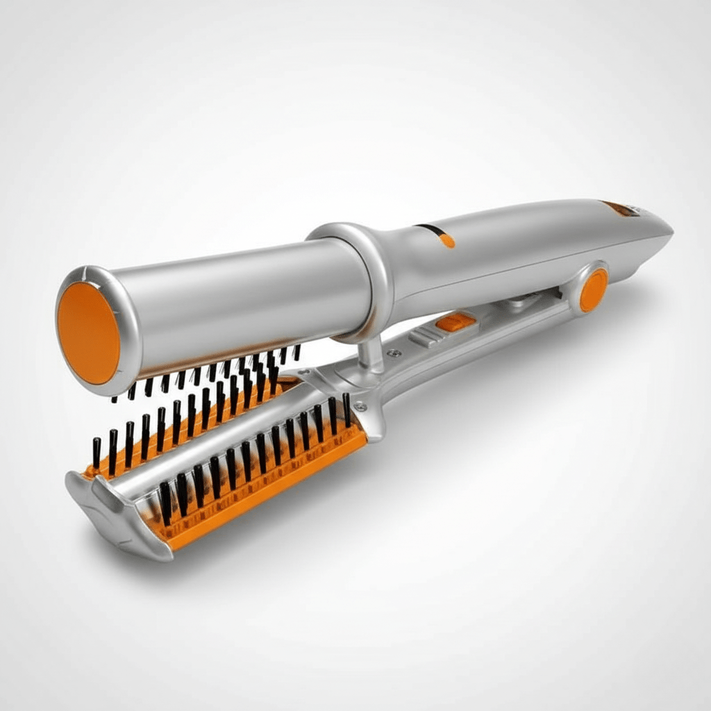 2-in-1 Rotating Hair Brush – Auto-Spin Styling Smoothing & Straightening