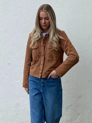 Classic button jacket refined minimalist tailored design | Velano