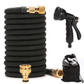 Knot-Free Garden Hose (Includes 8 Spray Nozzle & Storage Bag)