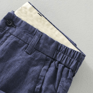 Warm-weather trousers with tapered leg and rolled hem | Solin