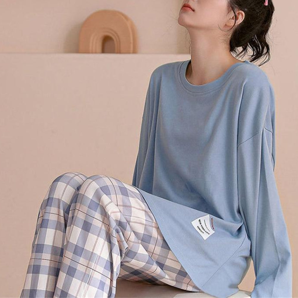 Cotton Long Sleeve Sleepwear Set
