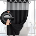 Delux Hookless Shower Curtain