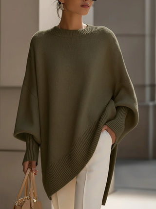 Refined Oversized Knit Sweater – Timeless Relaxed Silhouette | Elowen