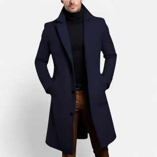 Classic Single-Breasted Coat with Heritage Tailoring and Structured Lapels | Beaumont