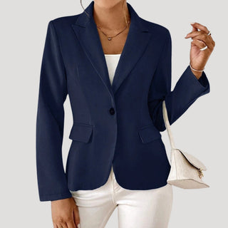 Lightweight fitted blazer with single-button front | Elira