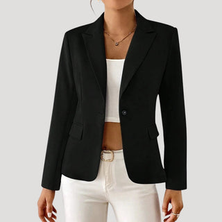 Lightweight fitted blazer with single-button front | Elira