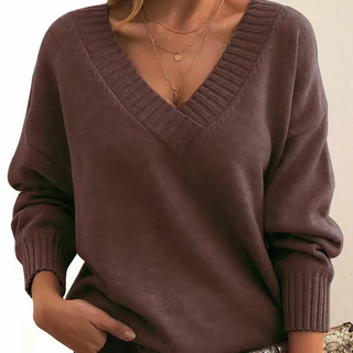 Ultra-soft knit sweater for everyday layering | Danielle
