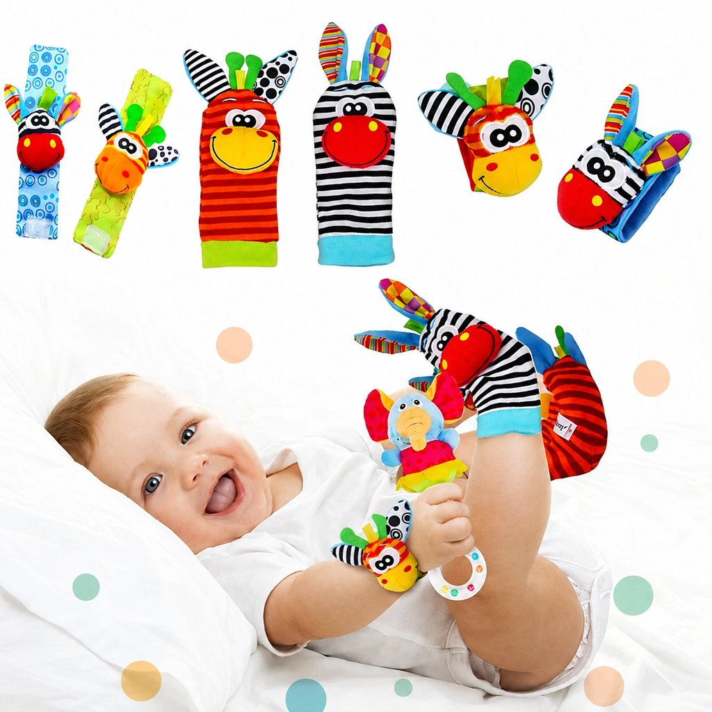 Baby Sensory Socks Plush Baby Socks Wristbands