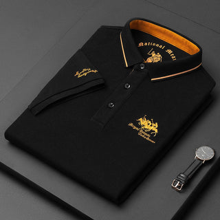 Classic button-front polo shirt with refined everyday style | Gino