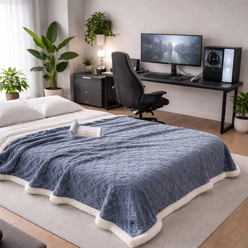 Sherpa Throw Snuggle Blanket