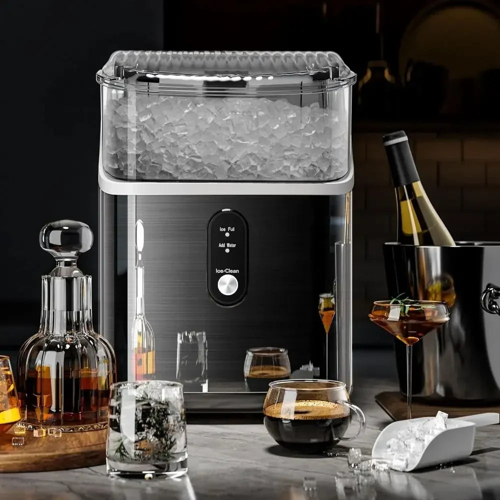 Countertop Ice Maker Nugget Portable Compact Fast Chewable Ice