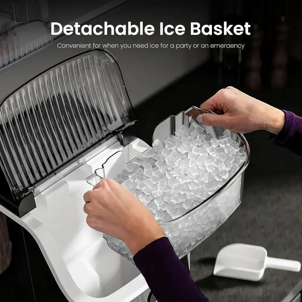 Countertop Ice Maker Nugget Portable Compact Fast Chewable Ice