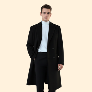Tailored Long Overcoat – Classic Structured Silhouette | Montrell