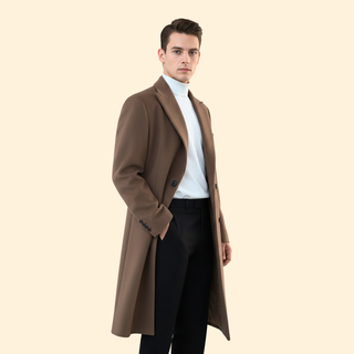 Tailored Long Overcoat – Classic Structured Silhouette | Montrell