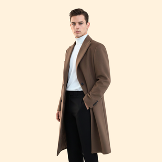Tailored Long Overcoat – Classic Structured Silhouette | Montrell