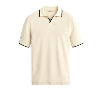 Slim-Fit Contrast Polo Shirt with Sleeveless Design and Refined Silhouette | Noba