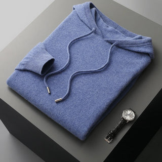 Knit Hooded Sweater with Refined Fit and Structured Finish | Elric