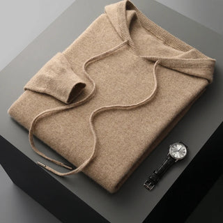 Knit Hooded Sweater with Refined Fit and Structured Finish | Elric