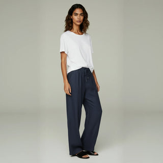 Lunara Relaxed Wide-Leg Trousers
