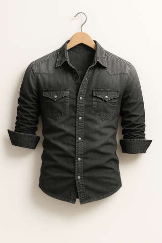 Casual Button-Front Shirt – Timeless Structured Silhouette | Cedric