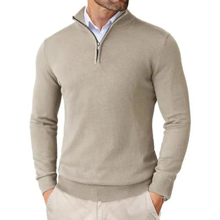 Classic Half-Zip Sweater – Refined Contemporary Silhouette | Marlowe