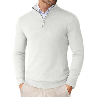 Classic Half-Zip Sweater – Refined Contemporary Silhouette | Marlowe