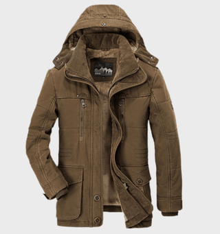 Winter hooded jacket with deep pockets and insulated feel | Northgate