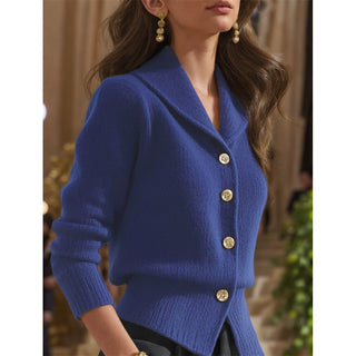Marvelle Lapel Knit Cardigan