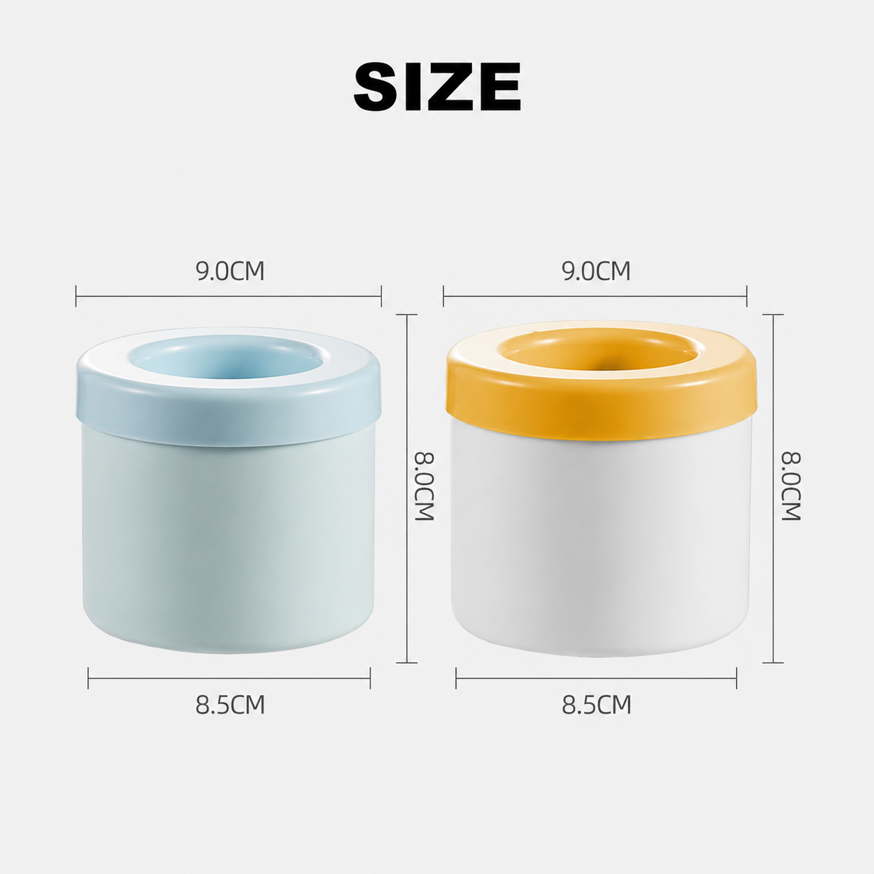 Portable Ice Maker Tray Compact Stackable Lidded