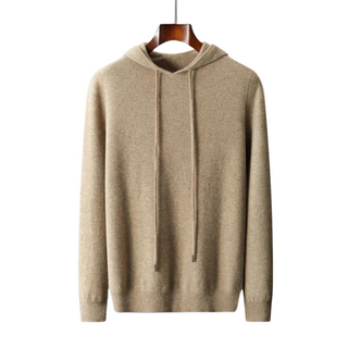 Knit Hooded Sweater with Refined Fit and Structured Finish | Elric