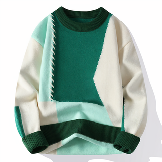 Jasper Patchwork Knit Sweater | Jasper