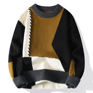 Jasper Patchwork Knit Sweater | Jasper