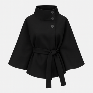 Éloria Belted Cape Coat