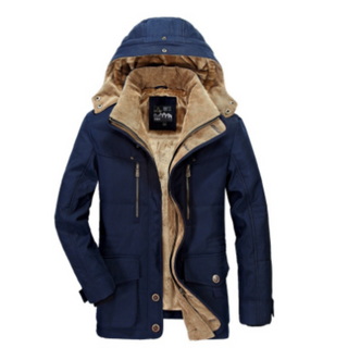 Padded winter parka with protective hood and classic cut | Bravern