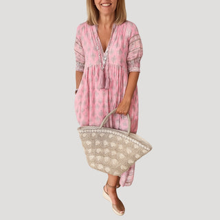 Solmira Boho Midi Dress