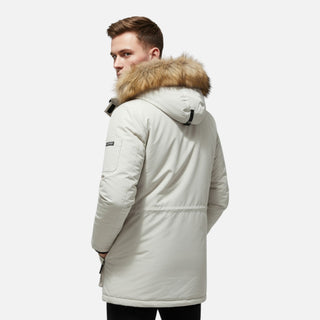 Insulated Winter Parka with Adjustable Hood and Streamlined Silhouette | Lucien
