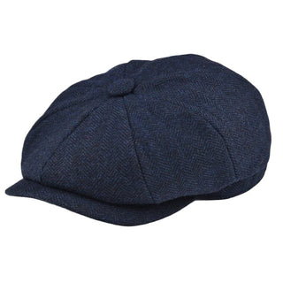 Herringbone baker boy cap classic eight panel design | Hampton