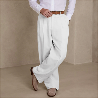 Baggy fit business trousers modern urban tailored style | Virello