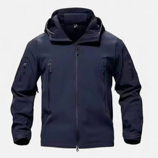Water-Resistant Softshell Jacket with Adjustable Hood and Ergonomic Fit | Thibault