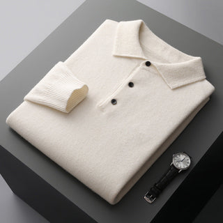 Long Sleeve Polo Shirt with Refined Fit and Timeless Design | Alessio