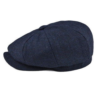 Herringbone baker boy cap classic eight panel design | Hampton