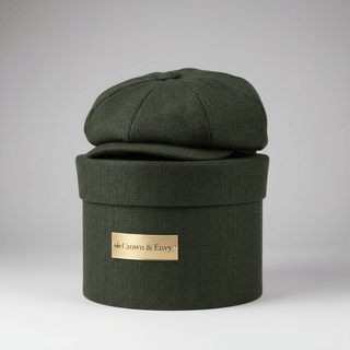 Herringbone baker boy cap classic eight panel design | Hampton