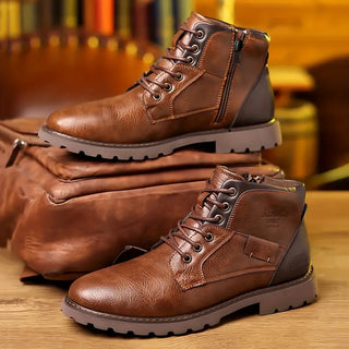 Clark | Men’s Leather Zipper Boots for Everyday Comfort & Smart Casual Wear