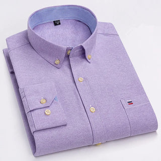 Slim fit button down shirt refined everyday tailored style | Oxley