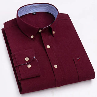 Slim fit button down shirt refined everyday tailored style | Oxley