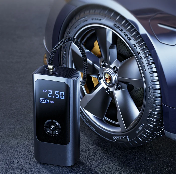 12V Tire Inflator Compressor – Dual Power for Car & Bicycle